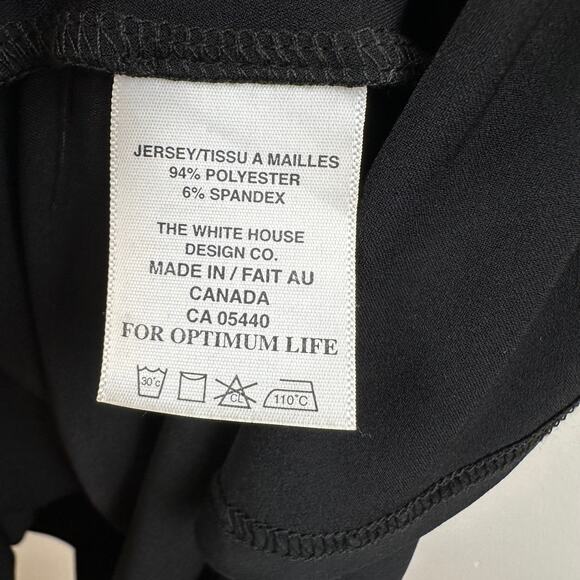 Sympli Nu Trapeze Dress Jersey Knit 3/4 Sleeve Black Sz 12 Lagenlook Minimalist - Picture 12 of 14